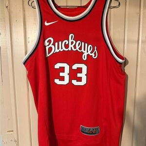 Nike Red Buckeyes Basketball Jersey